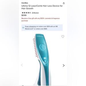HairMax
Ultima 12 LaserComb Hair Loss Device for Hair Growth